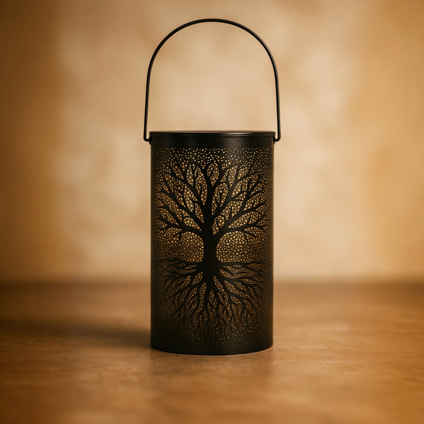 Solar Tree of Life Vintage Lantern