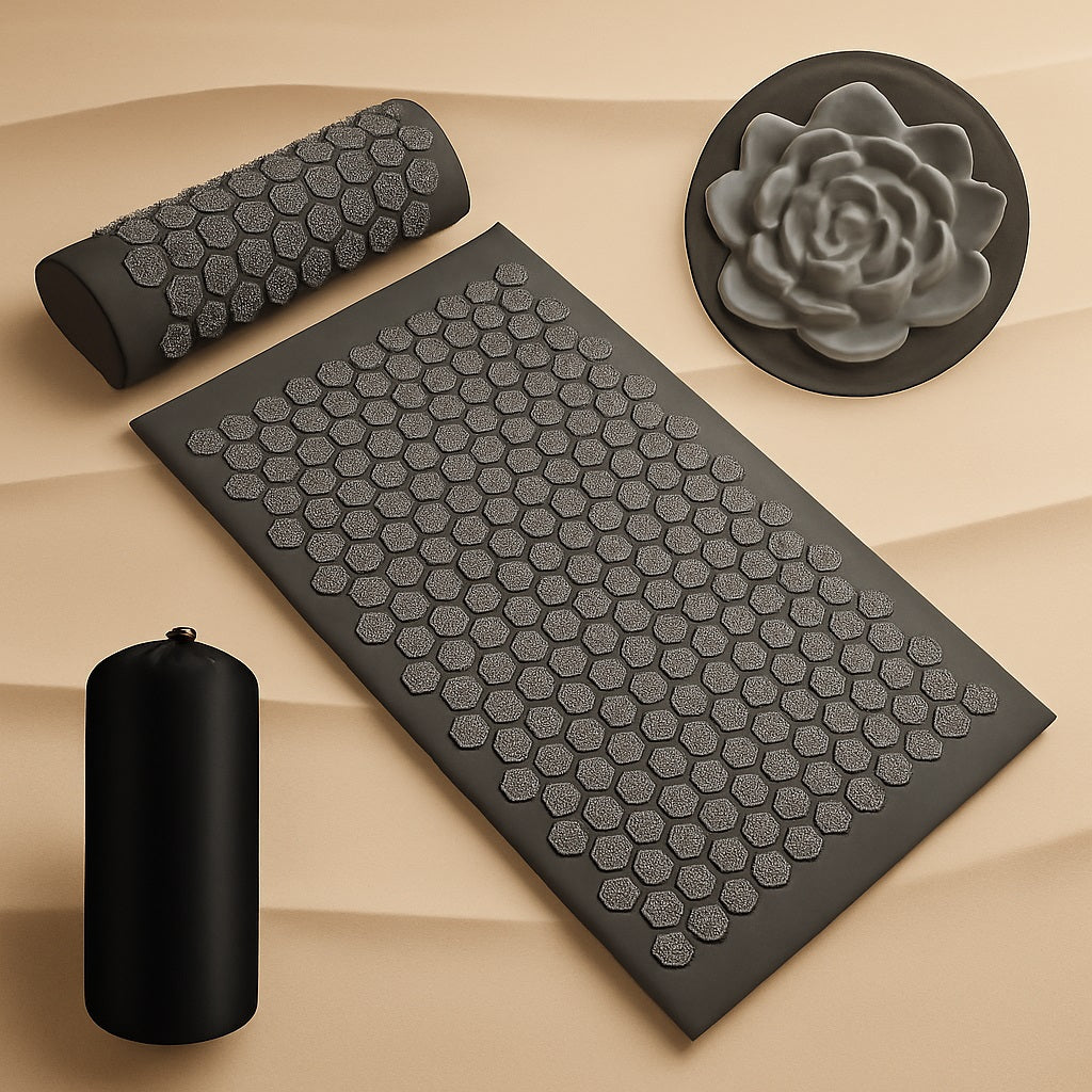 Acupressure Yoga Mat with Spikes Pillow
