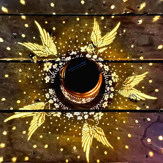 Solar Lanterns with Dappled Light Effect - Oasis