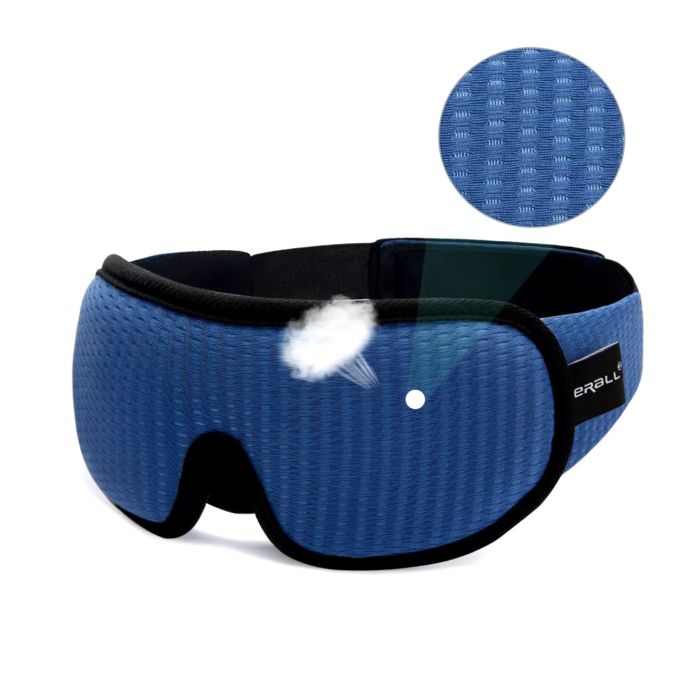 3D Sleep Eye Mask 😴 Light-Blocking & Breathable 😎 Adjustable Padded Blindfold for Travel & Relaxation