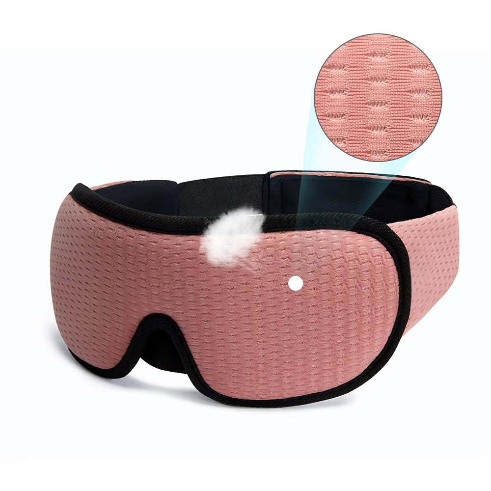 3D Sleep Eye Mask 😴 Light-Blocking & Breathable 😎 Adjustable Padded Blindfold for Travel & Relaxation