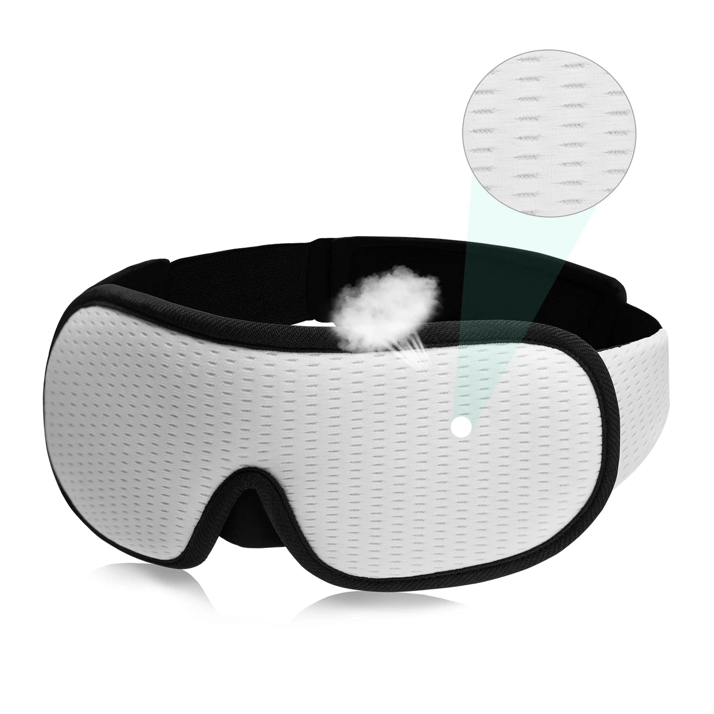 3D Sleep Eye Mask 😴 Light-Blocking & Breathable 😎 Adjustable Padded Blindfold for Travel & Relaxation