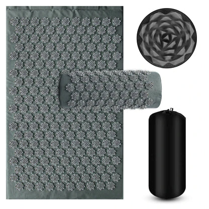Acupressure Yoga Mat with Spikes Pillow