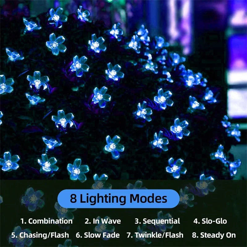 Solar Garden Flowers Lights