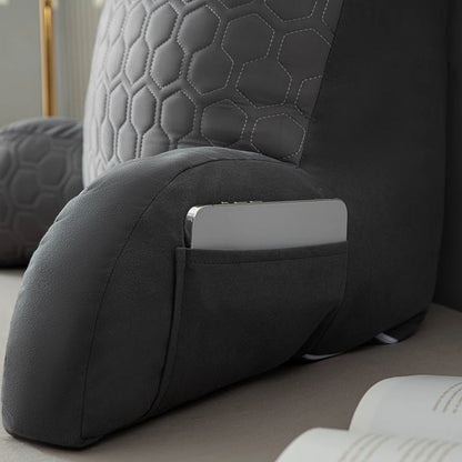 Triangle Backrest Pillow with Cooling Latex Cushion
