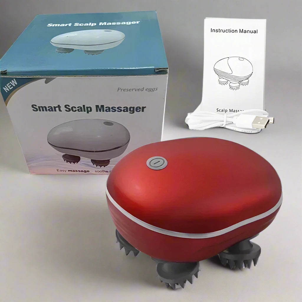 Scalp Massager With Red Light Therapy