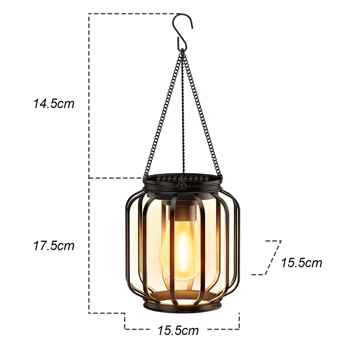 Vintage Solar Hanging Lantern