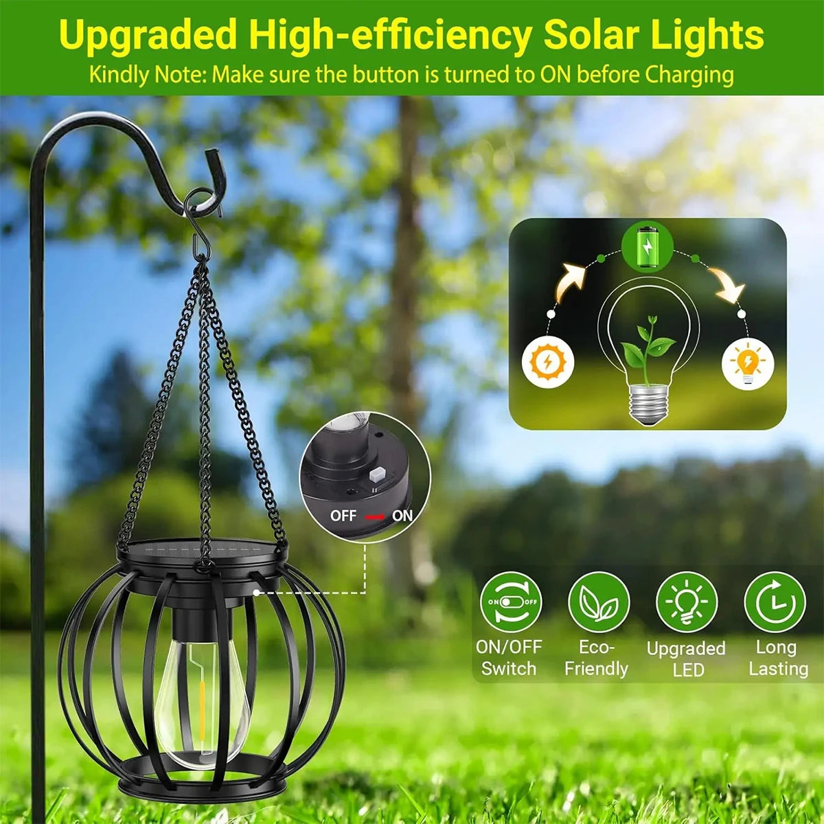 Vintage Solar Hanging Lantern