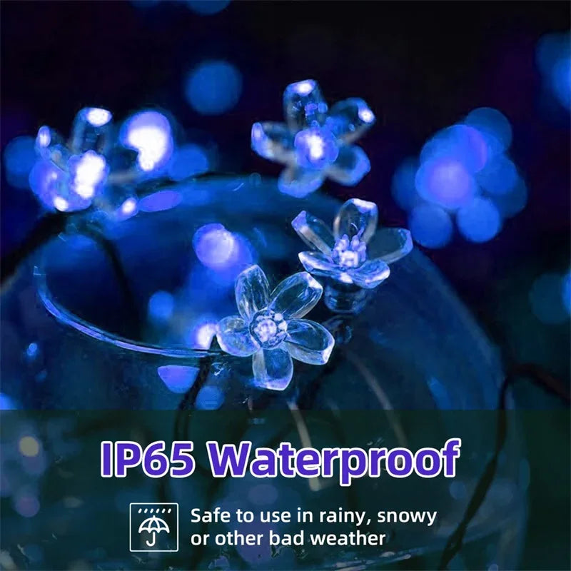 Solar Garden Flowers Lights