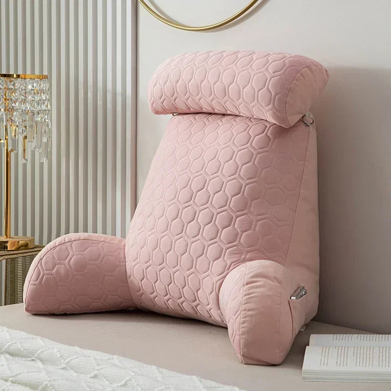 Triangle Reading Pillow, Cooling Latex Cushion Big Wedge Backrest