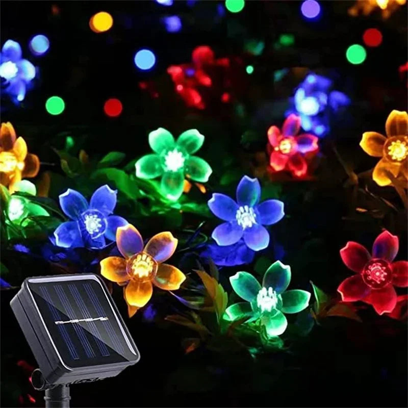 Solar Garden Flowers Lights