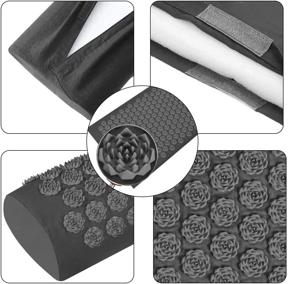 Acupressure Yoga Mat with Spikes Pillow