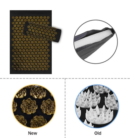 Acupressure Yoga Mat with Spikes Pillow