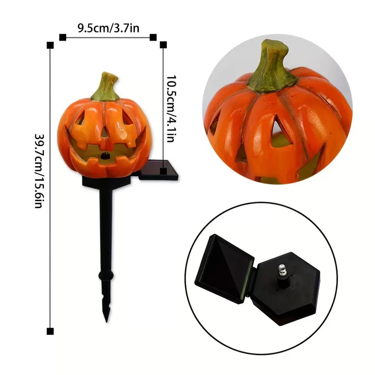 Solar Pumpkin Lantern