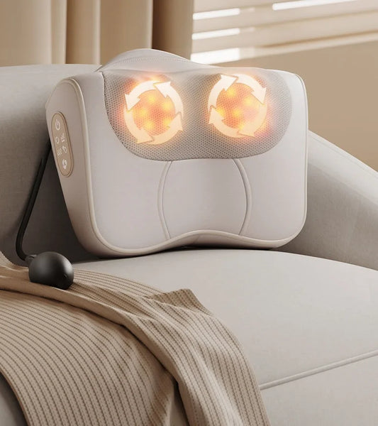 Multifunctional Kneading & Hot Compress Massage Pillow (Neck/Cervical/Waist/Back/Shoulder)