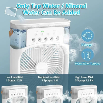 Ultra-Quiet 3-in-1 Air Cooler & Humidifier