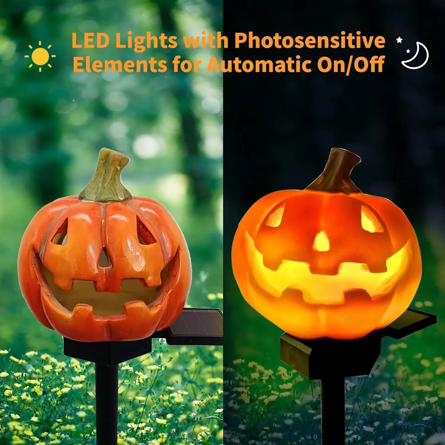 Solar Pumpkin Lantern