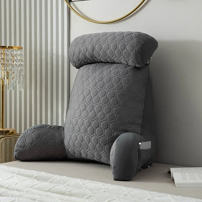 Triangle Reading Pillow, Cooling Latex Cushion Big Wedge Backrest