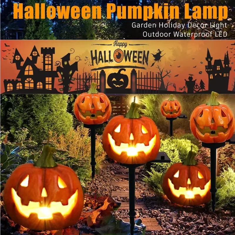 Solar Pumpkin Lantern