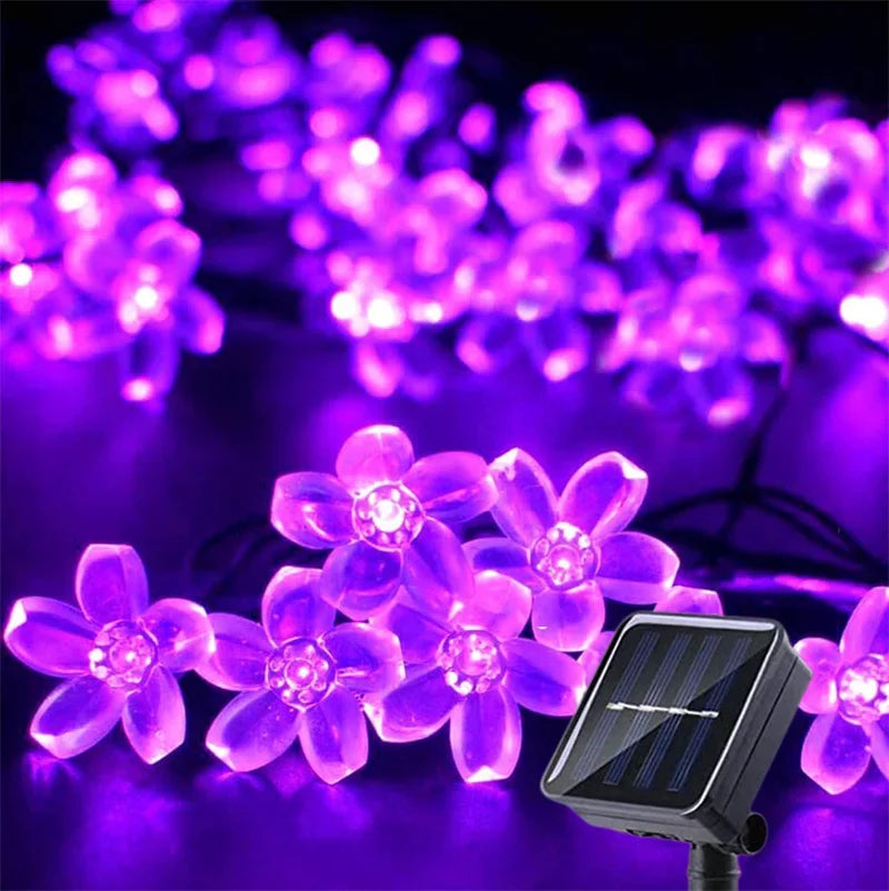 Solar Garden Flowers Lights