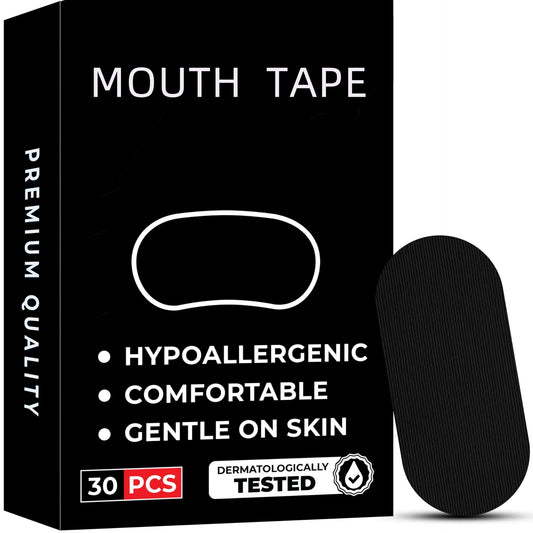  Anti-Snoring Mouth Tape (30PCS) - Hypoallergenic Sleep Strips for Better Breathing, Comfortable & Skin-Friendly 🌙😴