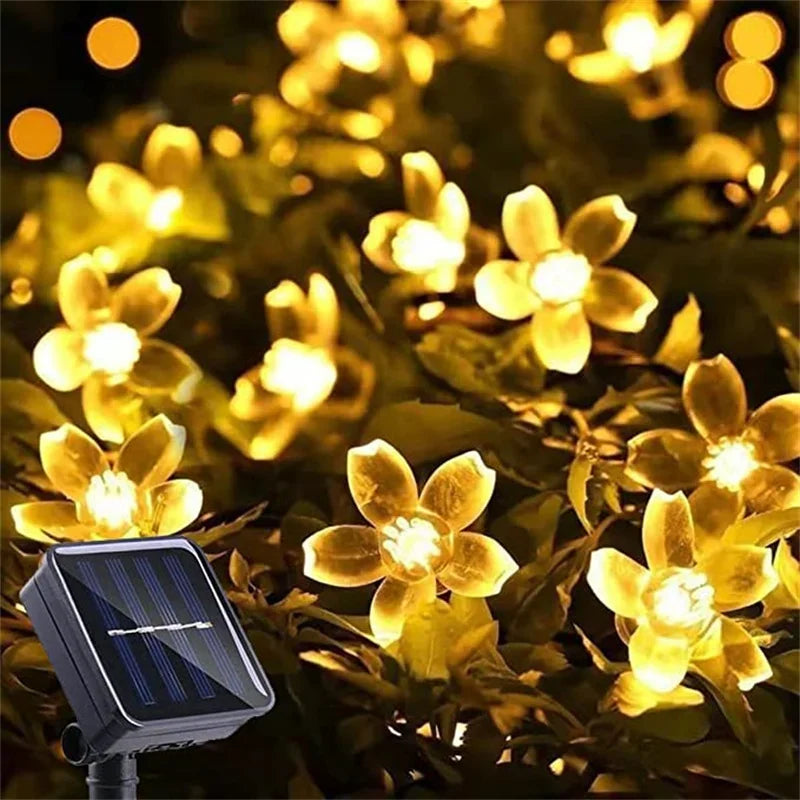 Solar Garden Flowers Lights