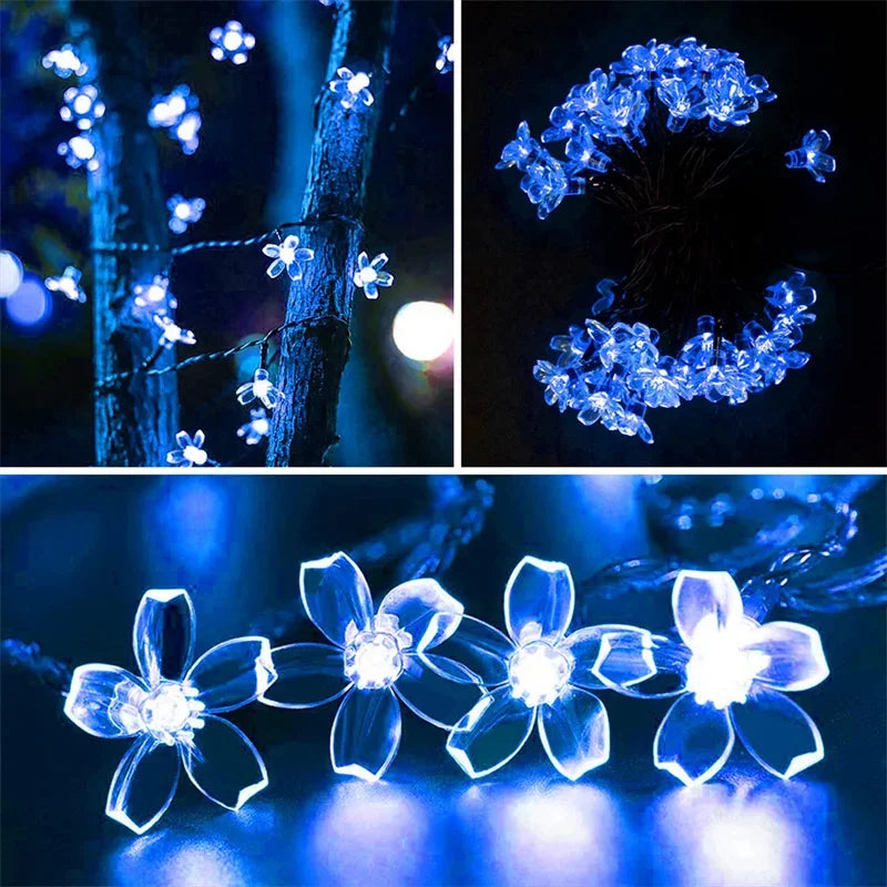 Solar Garden Flowers Lights