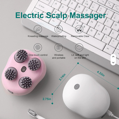 Scalp Massager With Red Light Therapy