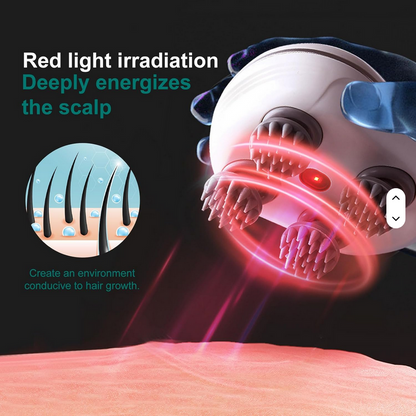 Scalp Massager With Red Light Therapy