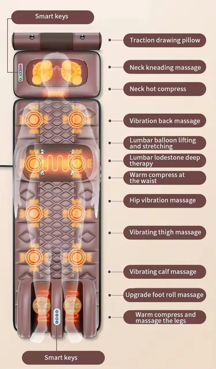 Total Full-Body Massage Mattress with Heating