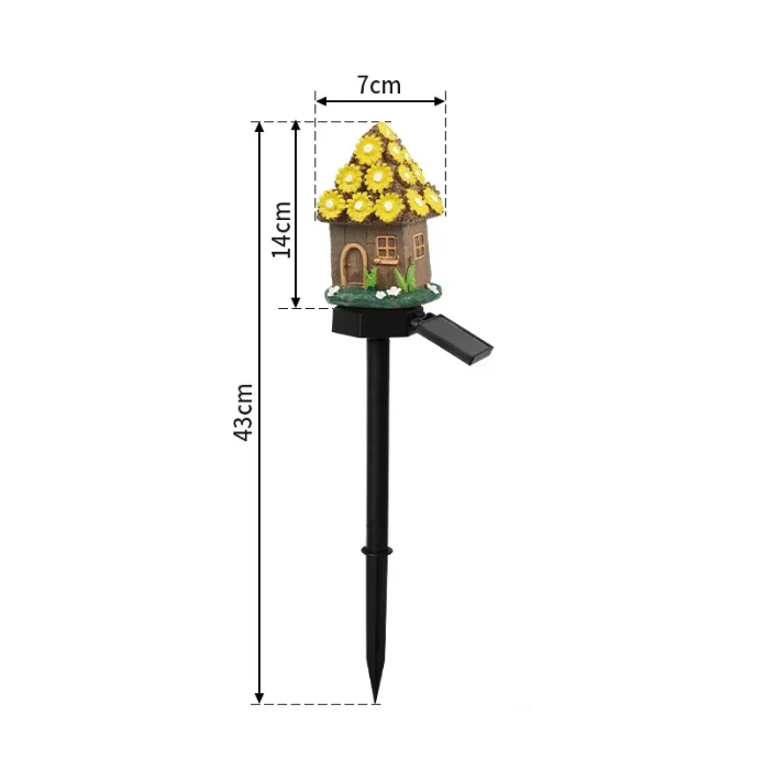 Mushroom Houses Solar Lanterns - Oasis