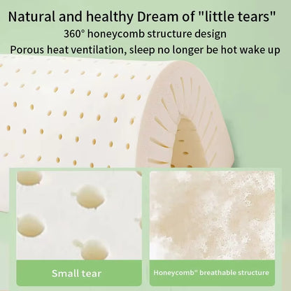  Natural Thai Latex Cervical Pillow with Orthopedic Memory Foam 