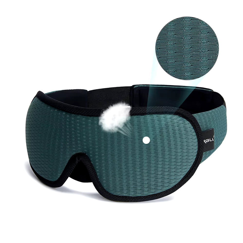 3D Sleep Eye Mask 😴 Light-Blocking & Breathable 😎 Adjustable Padded Blindfold for Travel & Relaxation