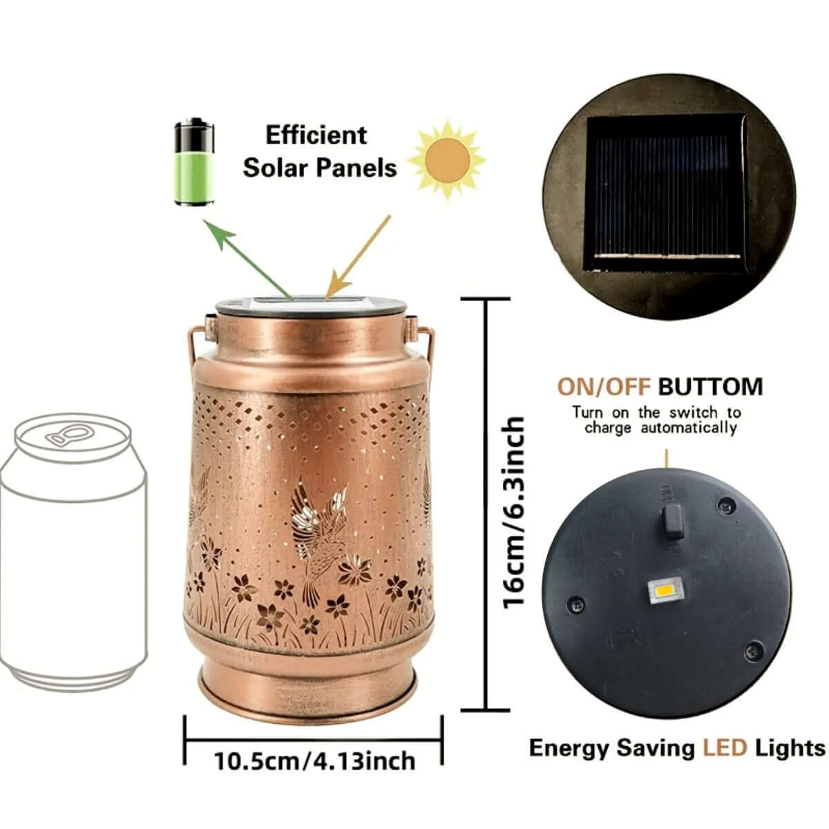 Cozy Vintage Solar Lamp